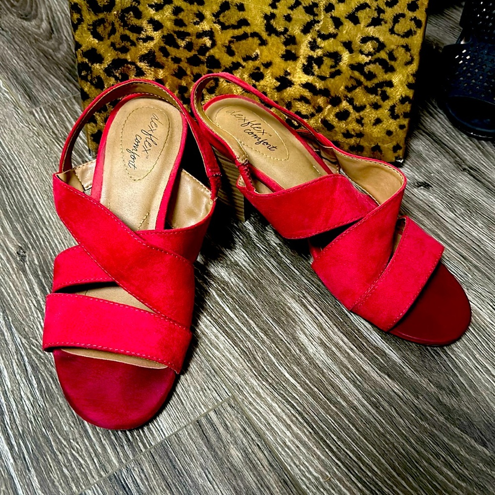 Cute red sandals